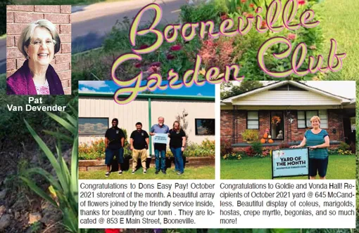 Booneville Garden Club, September 2021