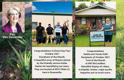 October Booneville Garden Club