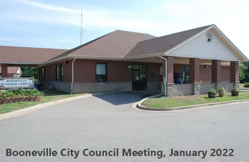 Booneville City Council Jan 2022